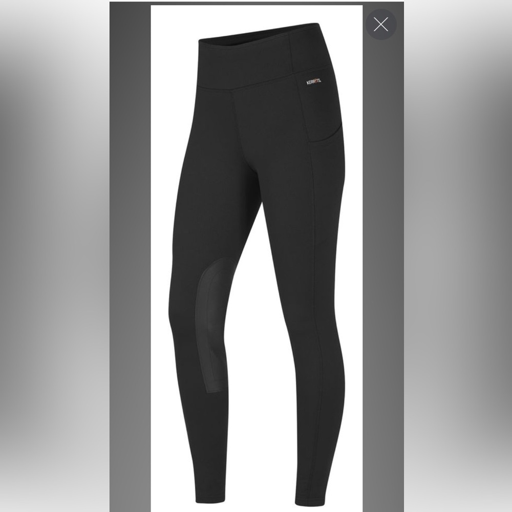 Kerrits Winter Riding Tights with Knee Patches. Women’s Small